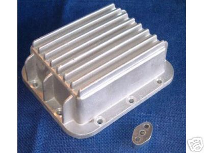 Ölwanne 1,5L. Alu mit Dist. Stück (10mm) für Ölpumpe R24,25,25/2,25/3,26,27