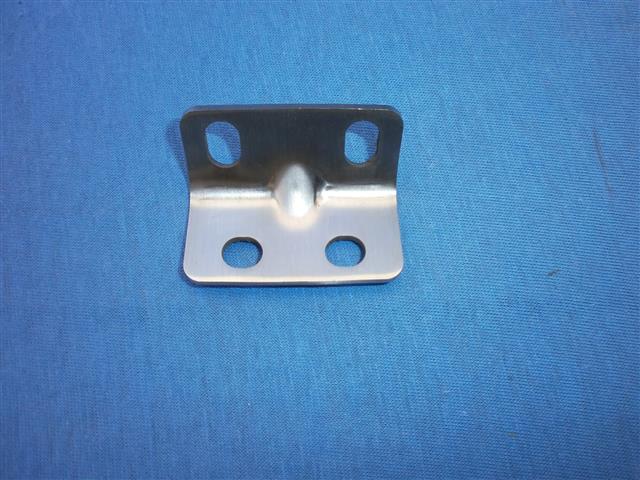 Winkel Auspufftopf Edelstahl am Rahmen Boxer 1970-1984