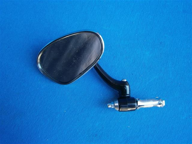 Spiegel R24-69S oval links klappbar Einstecken in Lenker schwarz
