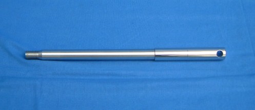 Steckachse R26/27 Edelstahl poliert hinten