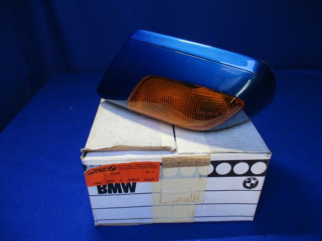 Spiegel K100RS links alakablau (136)  komplett mit Blinkleuchte und Spiegelglas (NOS)