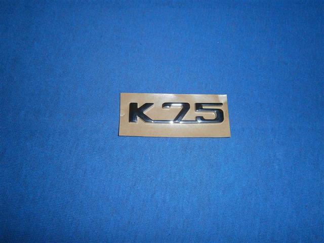 Plakette verchromt K75 selbstklebend
