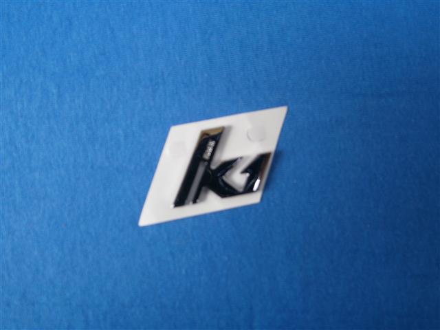 K1 Emblem verchromt Sitzbankheckteil