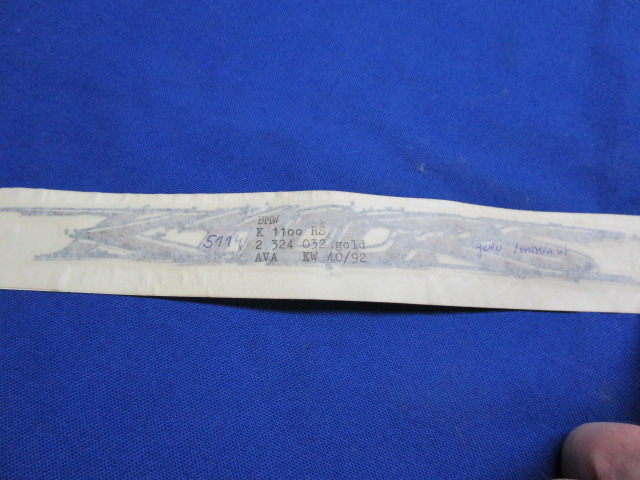 Abziehbild K1100RS gold/anth.