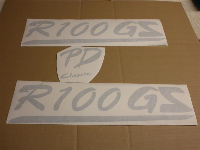 Abziehbilder Satz R100GS PD Classic (1990-1995) besteht aus  51 14 2 324 838, 51 14 2 324 839 und 51 14 2 324 840
