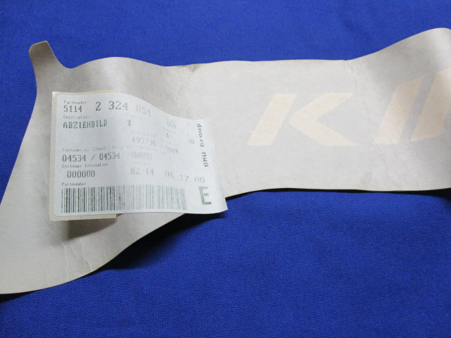 Abziehbild K1100RS silber links