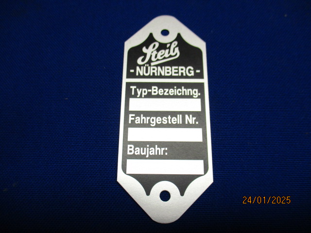 Typenschild Steib Vorkriegsmodelle
