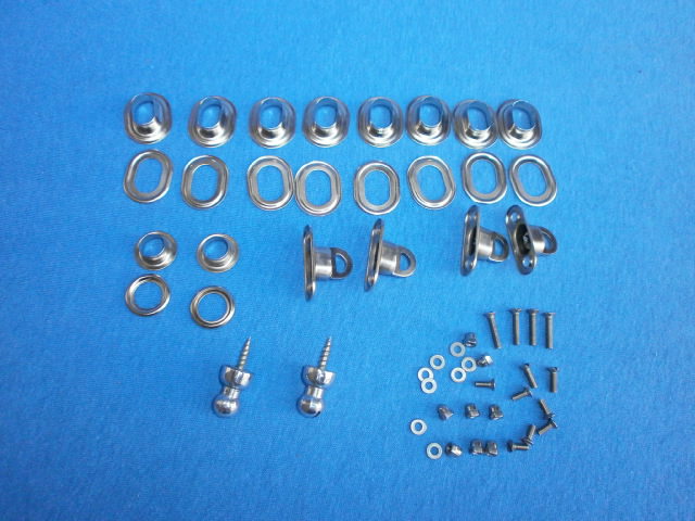 Befestigungssatz Staubdecke/Scheibe, Ösen, Wirbel LS200,S350,S500